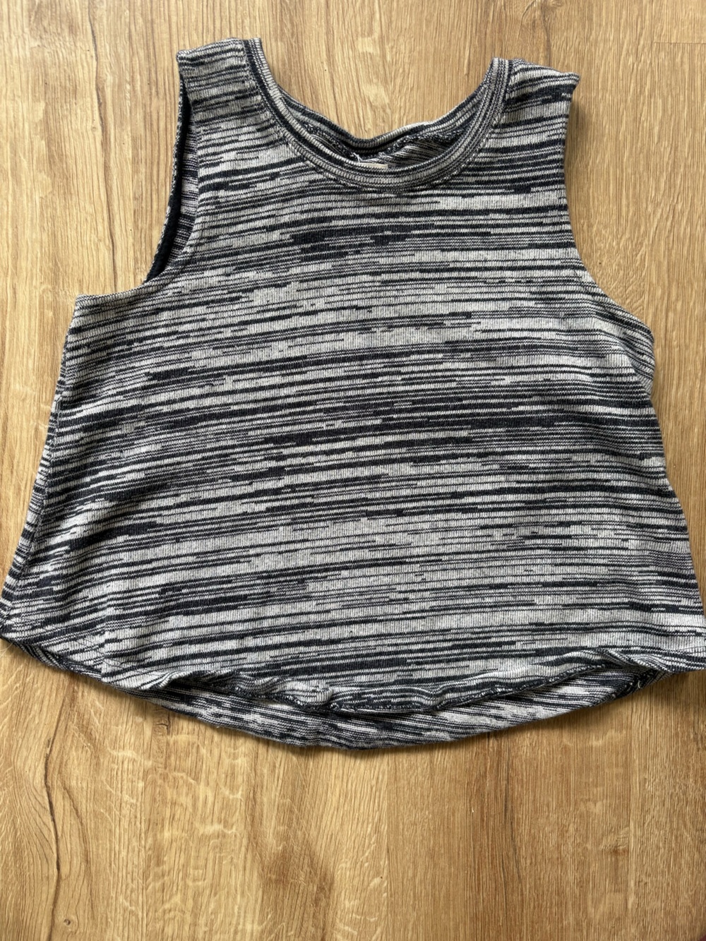 Madewell 100% cotton Navy Blue and White Marled Tank Top